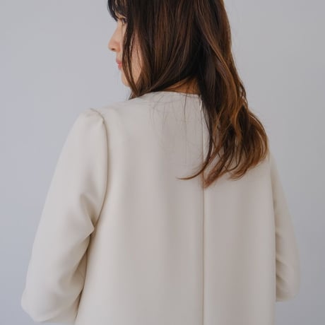ladies Ceremony double flare dress / cream