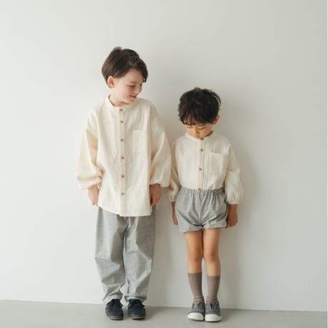 Sarrouel pants / Quiet gray check