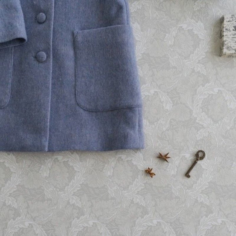 Wool coat / stella blue | june -little closet-