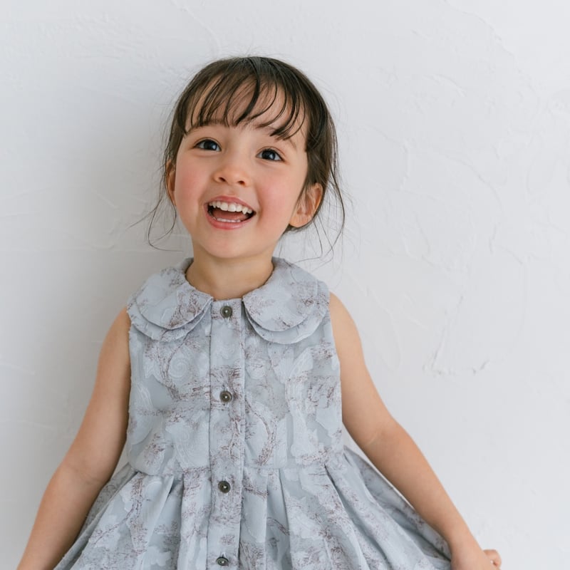 Lala dress / toile de jouy - blue | june -littl