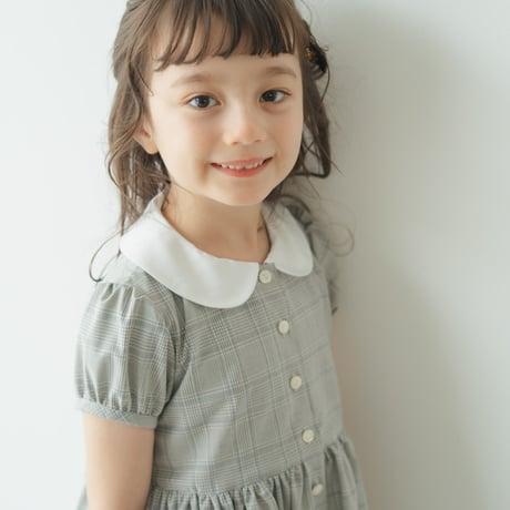 Emily dress / Quiet gray check