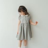 Emily dress / Quiet gray check