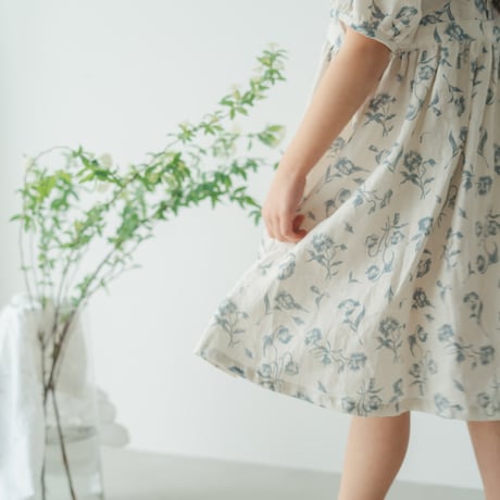 Summer cinnamon dress / Pale bloom
