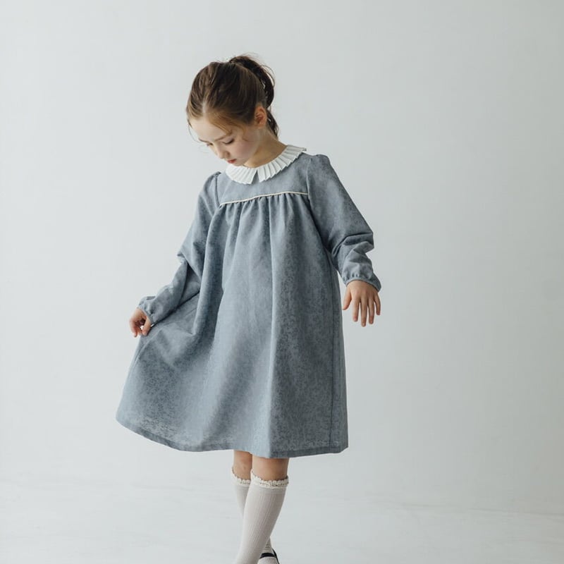 june-littlecloset　Petal 120cm ワンピース Petal / light blue | june -little closet-