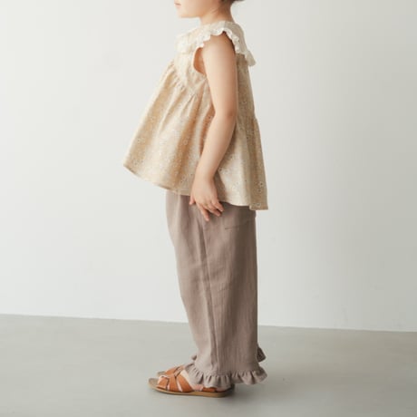 Frill sabrina pants / moca