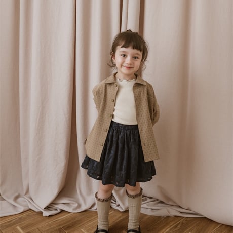 kids Gather skirt / navy flower