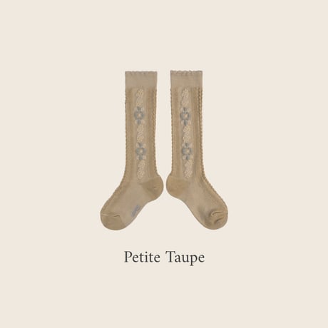 Collegien / Dalia - Jacquard Flower Knee-high Socks