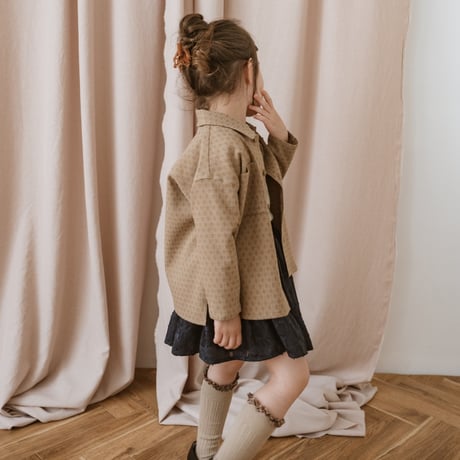 kids Gather skirt / navy flower