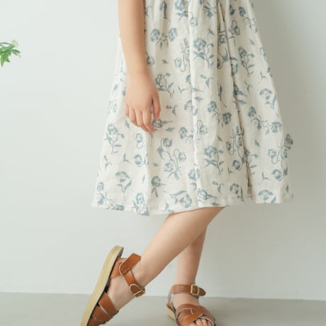 Summer cinnamon dress / Pale bloom