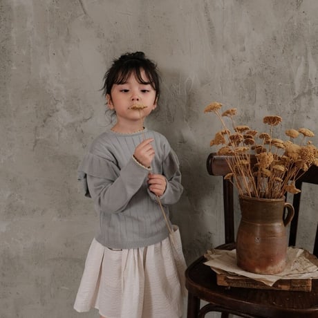 Frill knit tops / mint