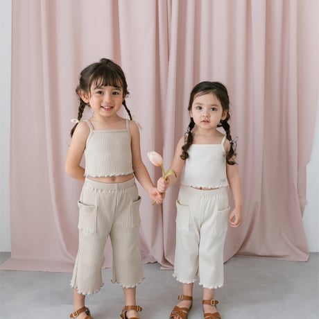 Rib mellow camisole / beige