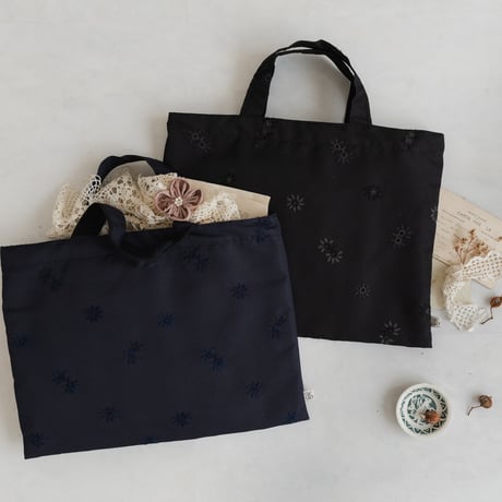 Embroidery bag / Navy