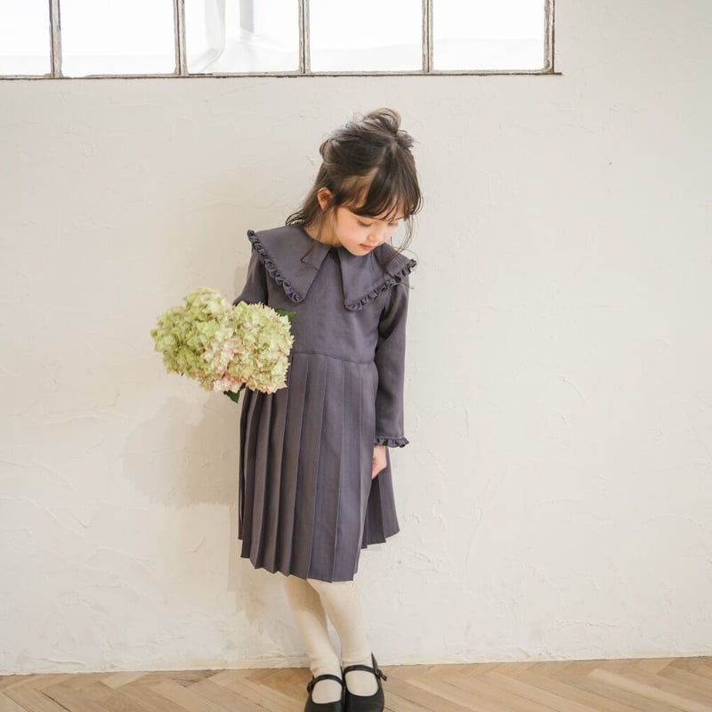 ワンピース june-littlecloset Lily / mat navy Lily / mat navy | june -little closet-