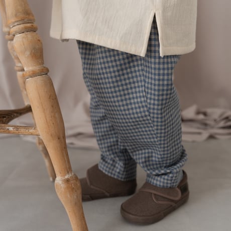 Sarrouel pants / blue check