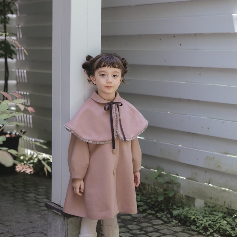 Doll cape coat / old rose | june -little closet-