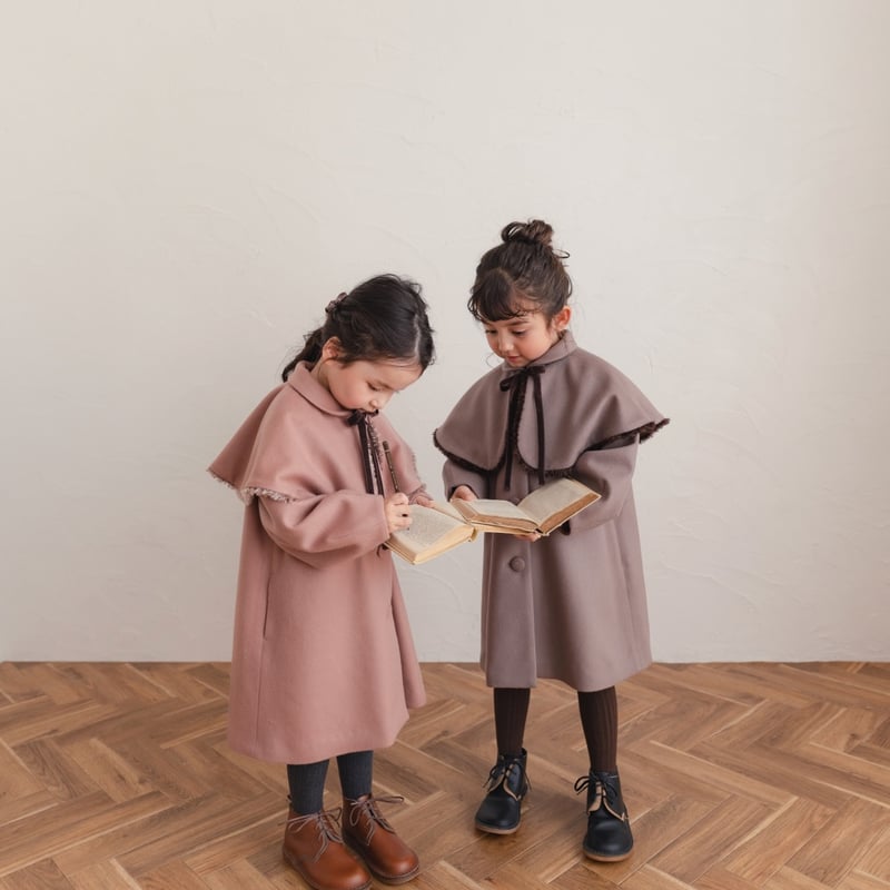 Doll cape coat / old rose | june -little closet-