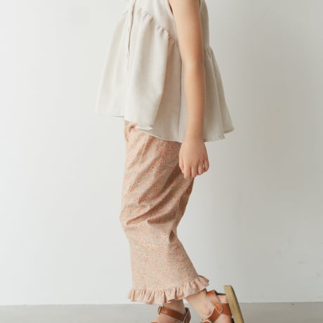 Frill sabrina pants / Gentle bloom- Afterglow