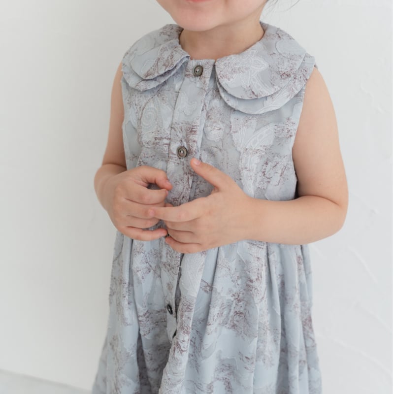 Lala dress / toile de jouy - blue | june -littl