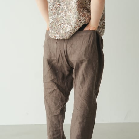 Sarrouel pants / Charcoal brown