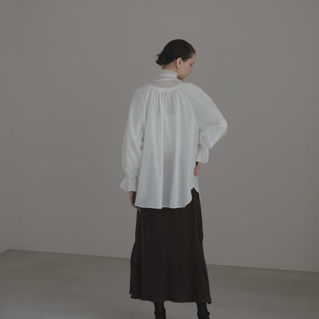 ladies Candy sleeve blouse / white