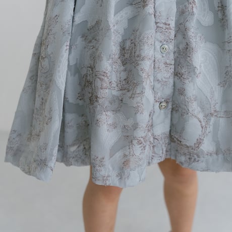 Lala dress / toile de jouy - blue