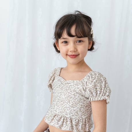 Swim wear - Frill / earth flower