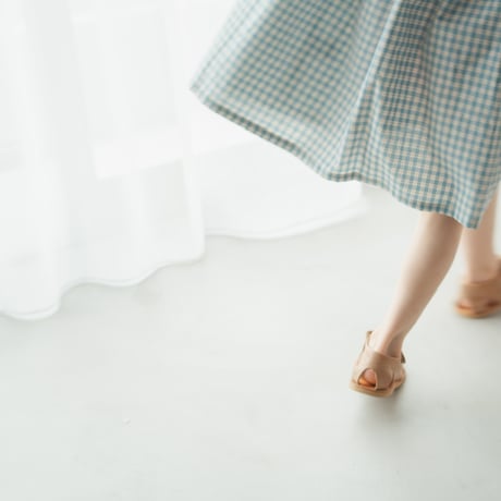 Dorothy dress / Letter check - Sky