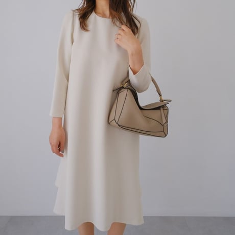 ladies Ceremony double flare dress / cream