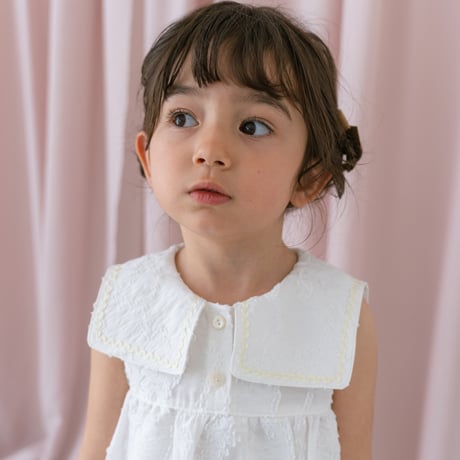 Soufflé dress / white