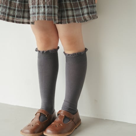 Gather skirt / Choco mint check