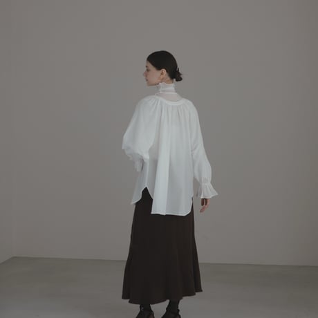 ladies Candy sleeve blouse / white