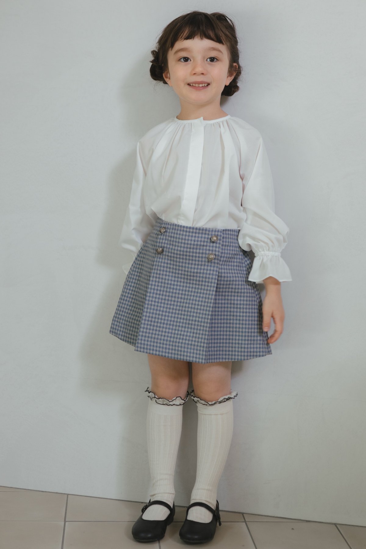 スカート june Traditional skirt / blue check | june -little c