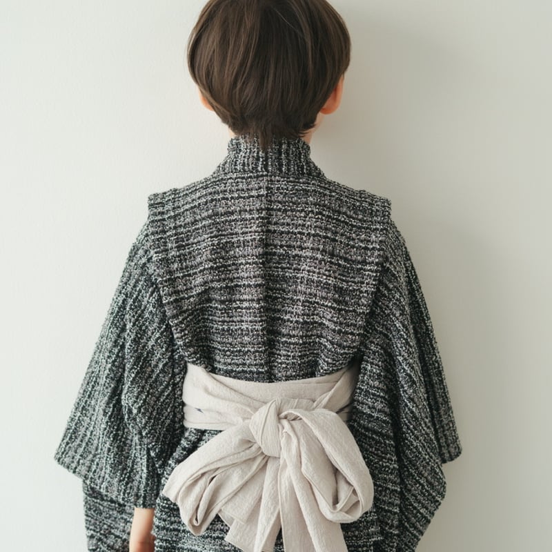 Yukata / Summer tweed - Black | june -little cl