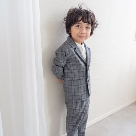 Tailored jacket / grey check
