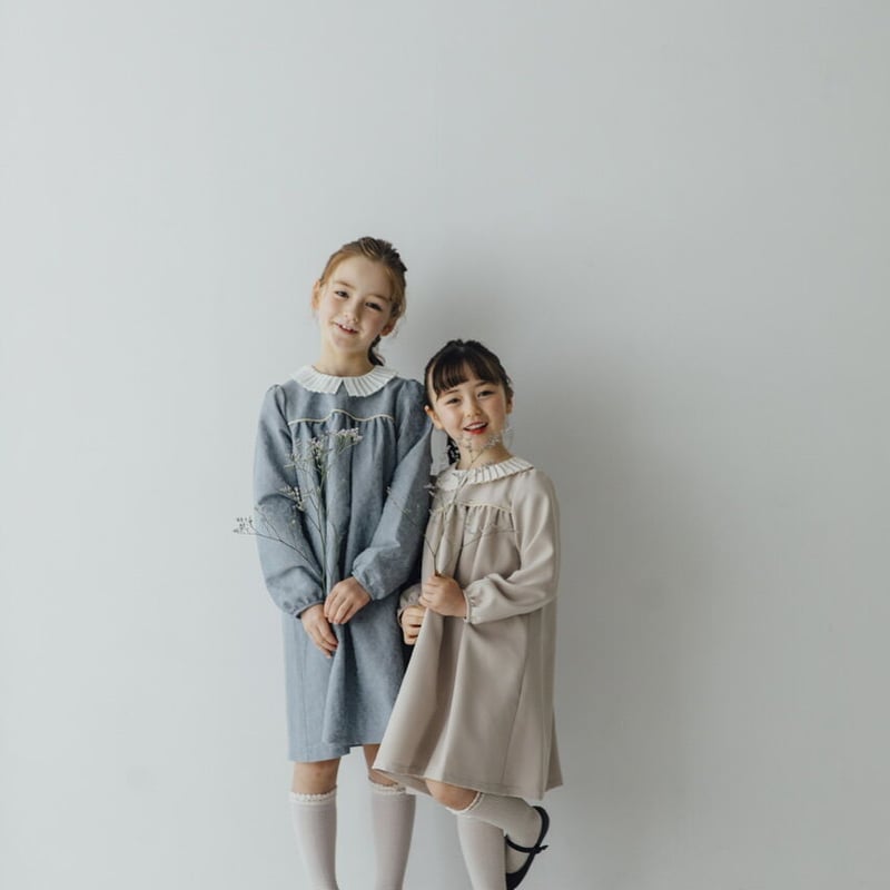 美品♡♡june little closet♡親子セットワンピース♡ Petal / milk beige | june -little closet-