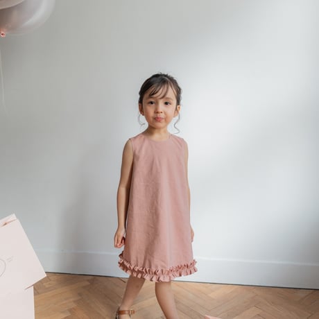 Cloudy dress / coral
