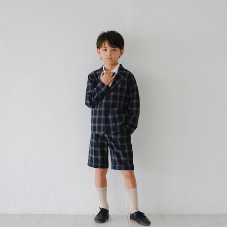 Tailored jacket / navy check