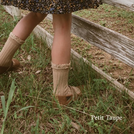 Collegien / Hermine - Chaussettes cachemire et laine avec dentelle