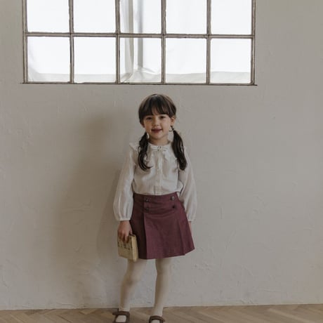 Ribbon blouse / white