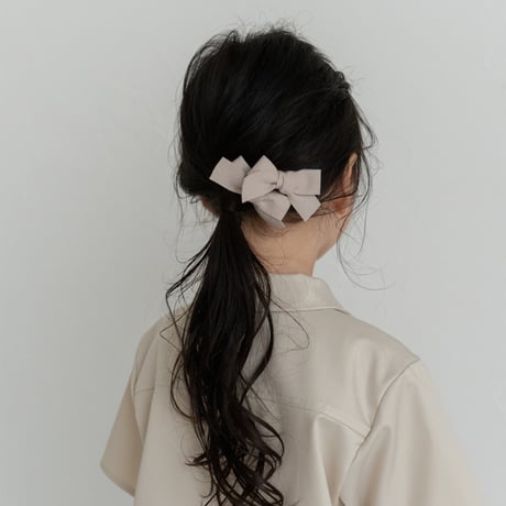 Suede ribbon pin 2 pc set / M size