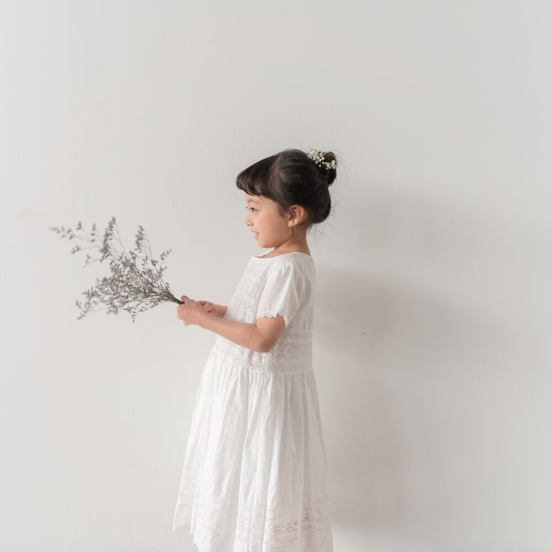 june littlecloset Kouglof dress / white-