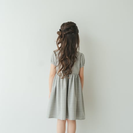 Emily dress / Quiet gray check