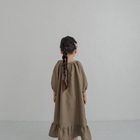 kids Summer dress / Sand brown