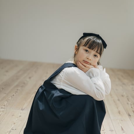 Wide jumper skirt / navy