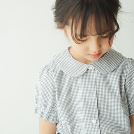 Coco blouse / Grey gingham