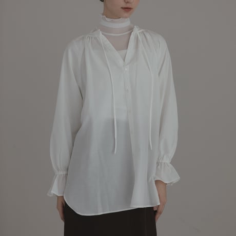 ladies Candy sleeve blouse / white
