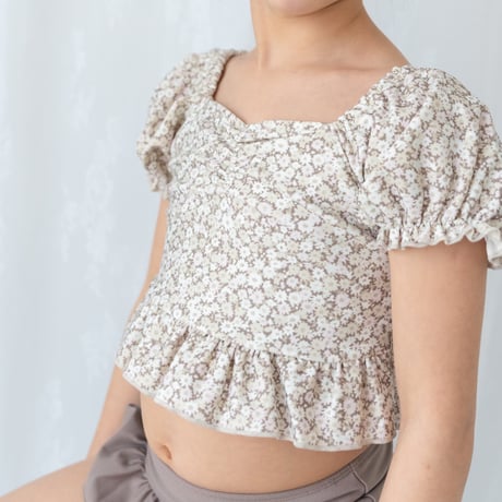 Swim wear - Frill / earth flower