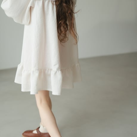 Long sailor dress / Cream