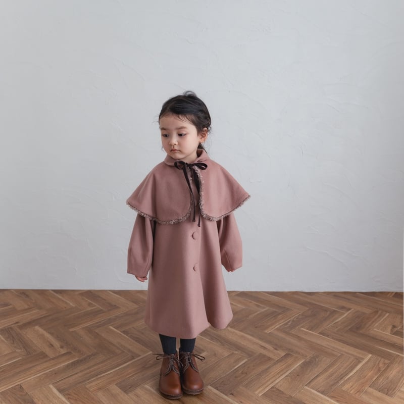 Doll cape coat / old rose | june -little closet-