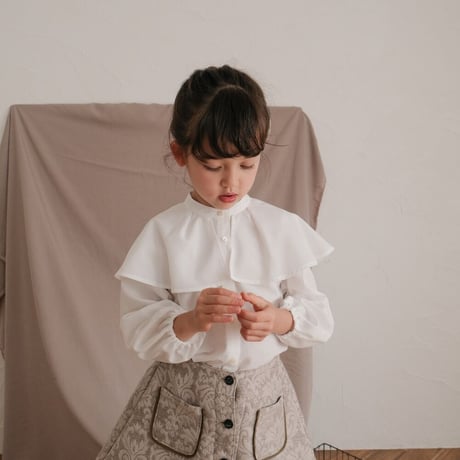 kids Cape blouse / white